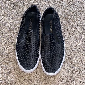 Black Slide On Shoes